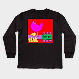 Birdlady's Guitar Kids Long Sleeve T-Shirt